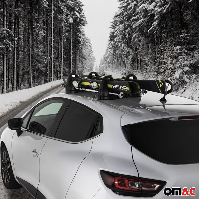 Magnetic Ski Snowboard Roof Rack Carrier for Chevrolet Trax 2013-2022 Black 2Pcs