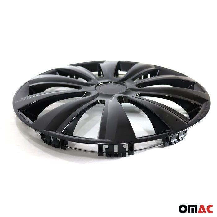 16 Inch Wheel Covers Hubcaps for Fiat Black