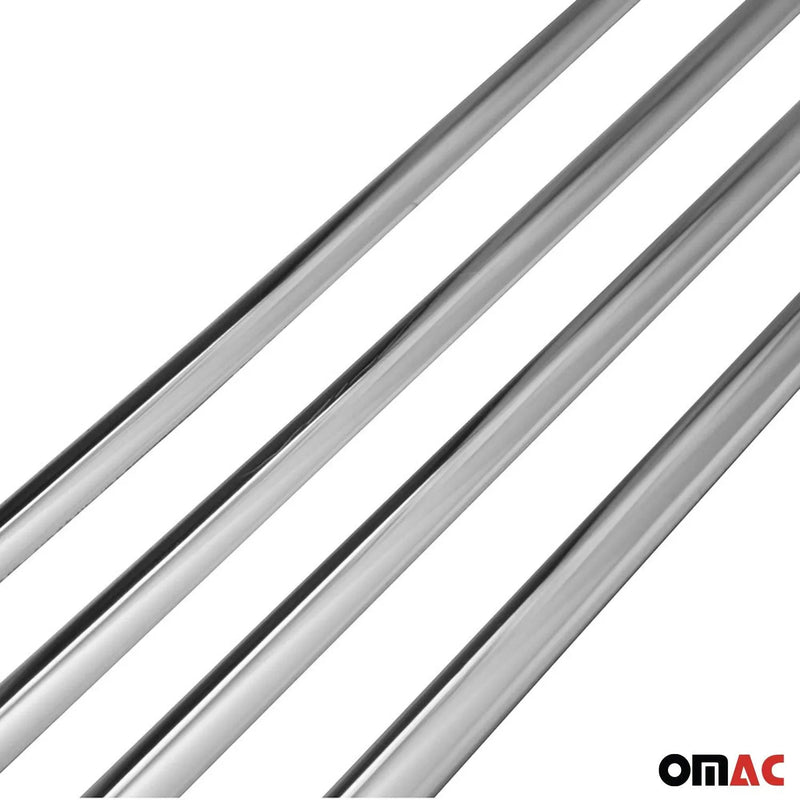 Side Door Molding Trim Skirt Garnish for Hyundai Tucson 2016-2021 Steel Silver - OMAC USA