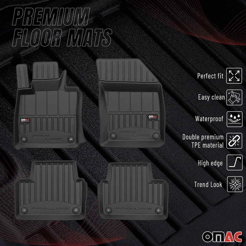 2020-2023 Volvo V60 Premium Floor Mats Liners Full Set All Weather Heavy Duty