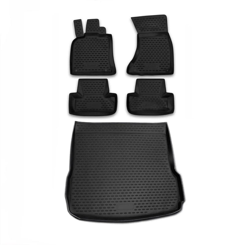 Custom Floor Mats & Cargo Liners for Audi Q5 SQ5 2009-2017 Black 5 Pcs - OMAC USA