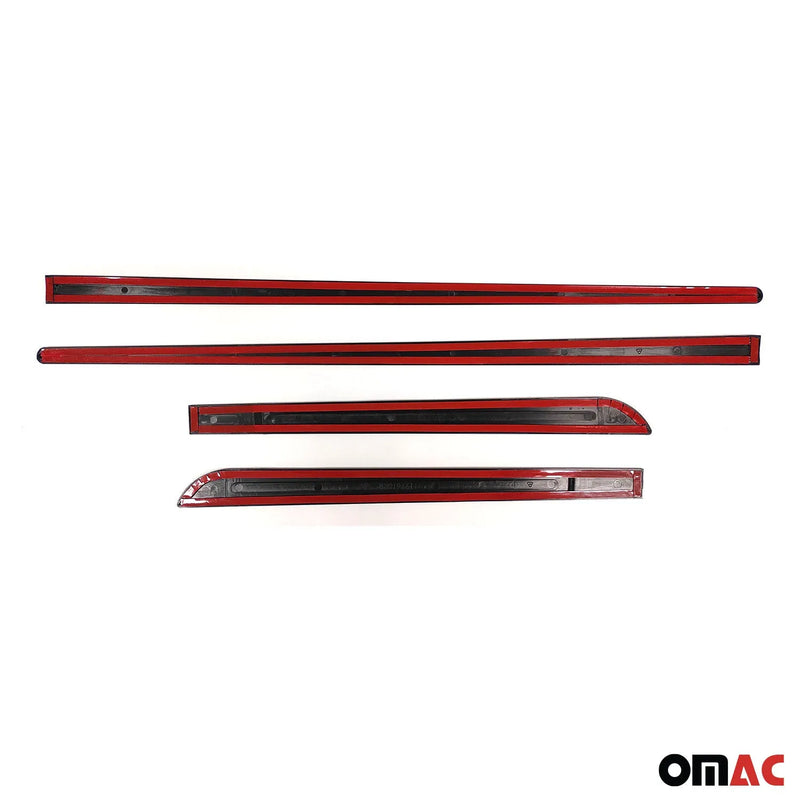 Side Door Molding Trim Skirt Garnish for Chevrolet Black 4 Pcs