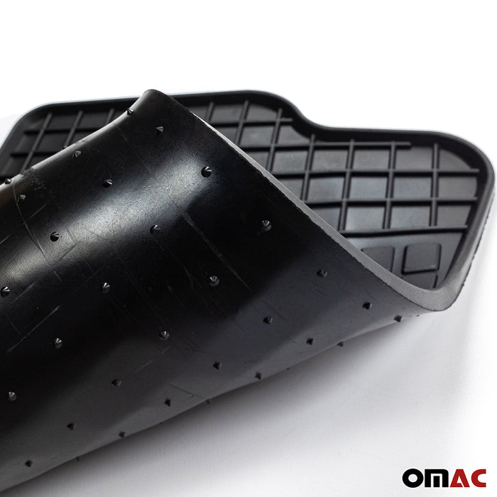 OMAC Floor Mats Liner for Mercedes C Class W202 1995-2000 Rubber Black 4Pcs