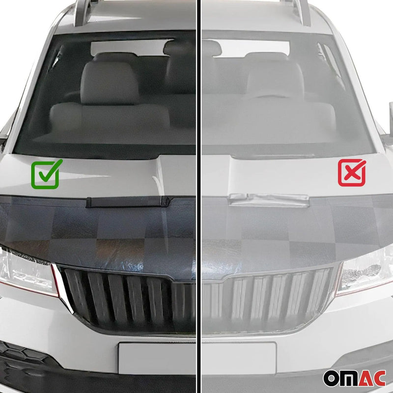 2014-2015 Kia Sorento Car Bonnet Mask Hood Bra Black Chequered 1 Pc