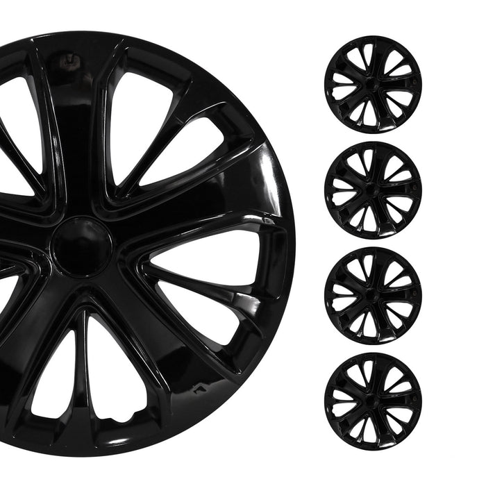 4x 15" Wheel Covers Hubcaps for Honda Black