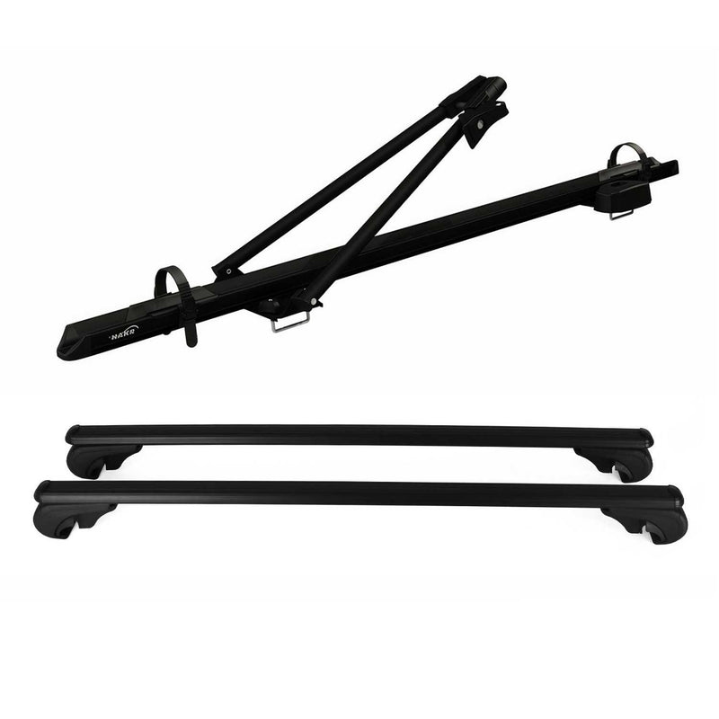 2010-2013 Kia Soul Bike Rack Carrier Roof Racks Set Black 3Pcs