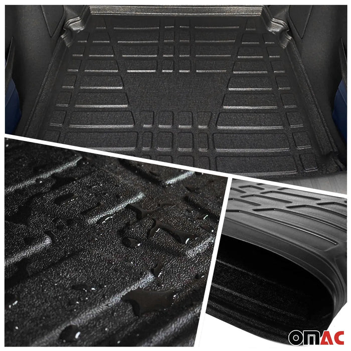 Floor Mats Cargo Liner Set for Jeep Renegade 2015-2023 Black 5 Pcs