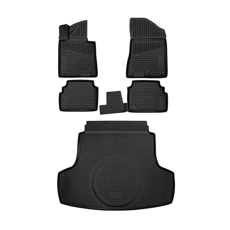 2021-2024 Kia K5 Floor Mats & Cargo Liner Full Set All Weather Black