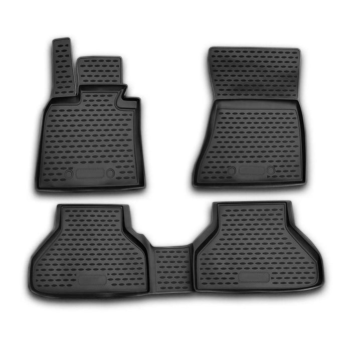 OMAC Floor Mats Liner for BMW X6 E71 2008-2014 Rubber TPE Black 4Pcs