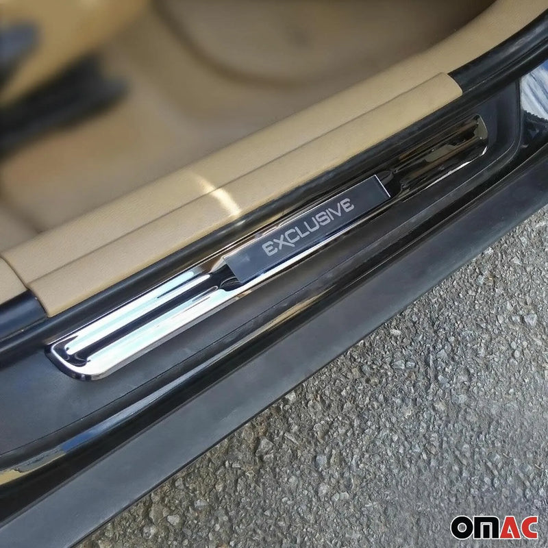 2011-2015 Mercedes SLS AMG Door Sill Scuff Plate Scratch Exclusive Exclusive Steel 2Pcs