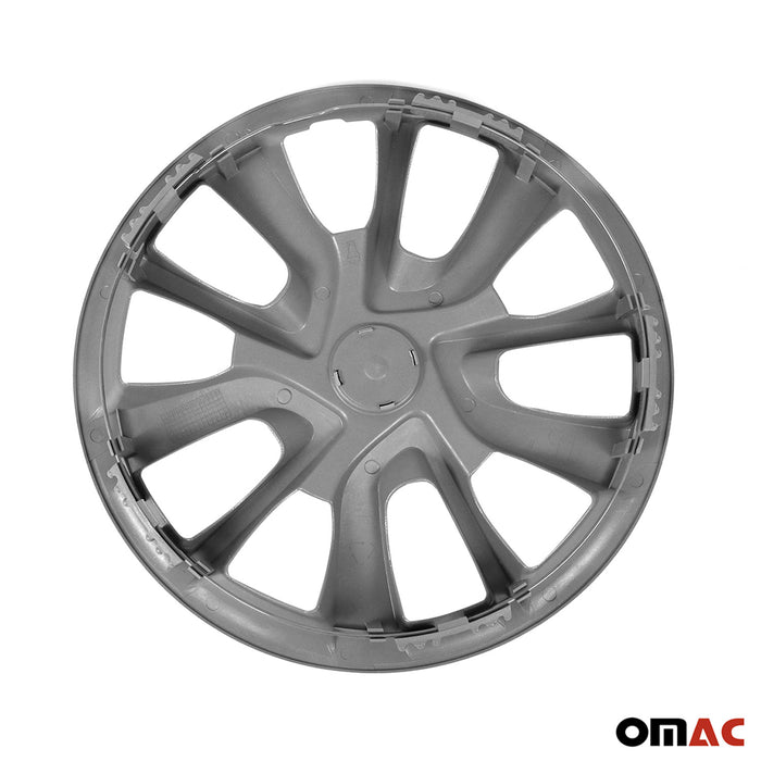 15 Inch Wheel Covers Hubcaps for RAM Silver Gray