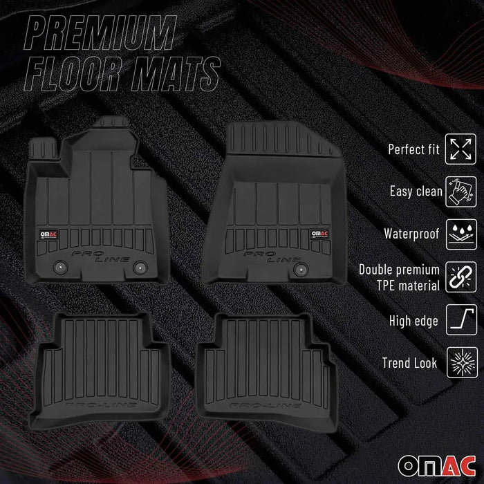 OMAC Premium Floor Mats for Hyundai Tucson 2016-2021 Heavy Duty All-Weather