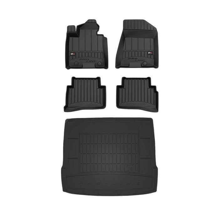 OMAC Premium Floor Mats & Cargo Liners for Hyundai Tucson 2016-2021 Black 5 Pcs