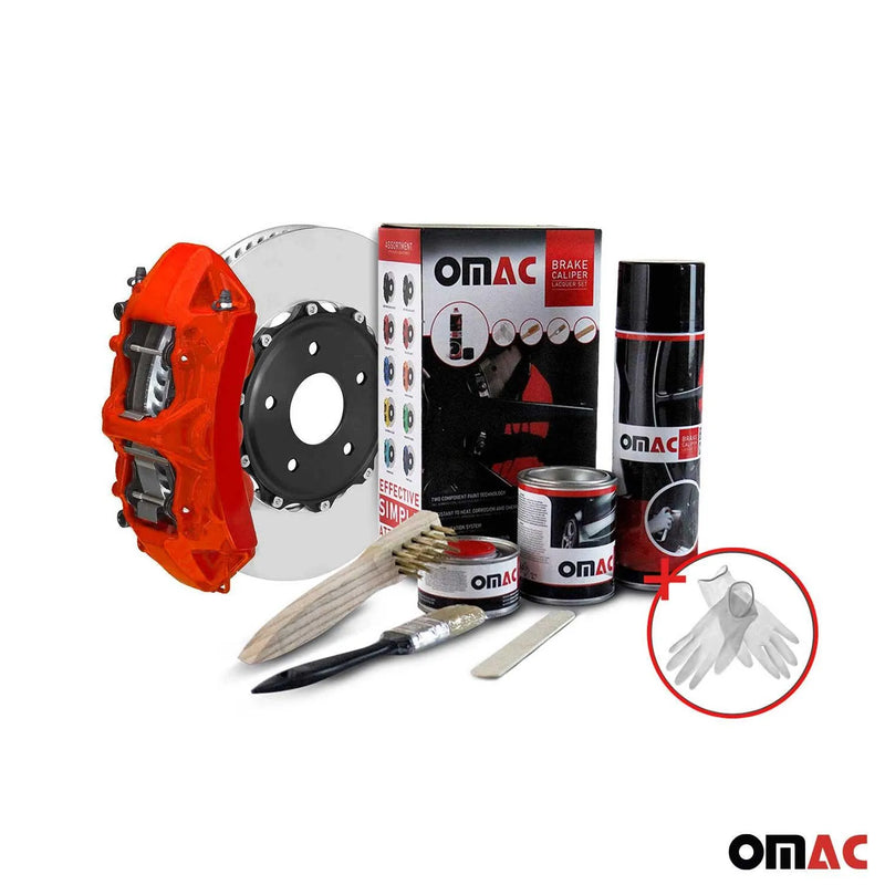 OMAC Brake Caliper Epoxy Based Car Paint Kit Texas Red Matt High-Temp