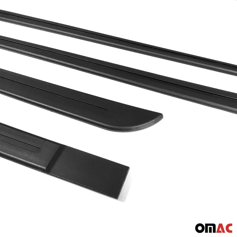 BMW Side Door Molding Trim Skirt Garnish Black 4Pcs