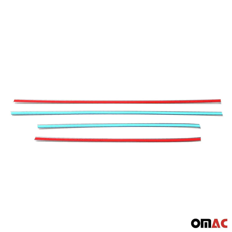 Window Molding Trim Streamer for Nissan Juke 2011-2017 Steel Silver 4 Pcs - OMAC USA