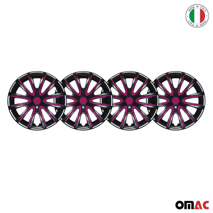 16" Wheel Covers Hubcaps for GMC Yukon Black Violet Gloss - OMAC USA