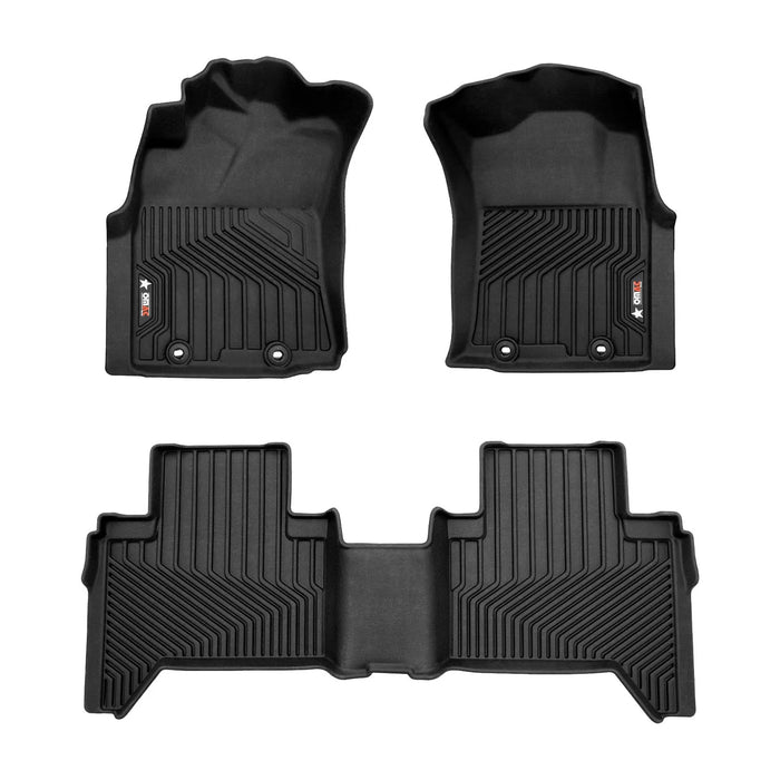 Floor Mats for Toyota Tacoma 2005-2015 Double Cab All Weather High Edge