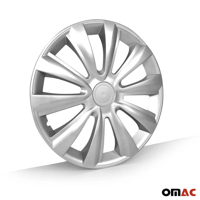 16 Inch Wheel Covers Hubcaps for Fiat Silver Gray