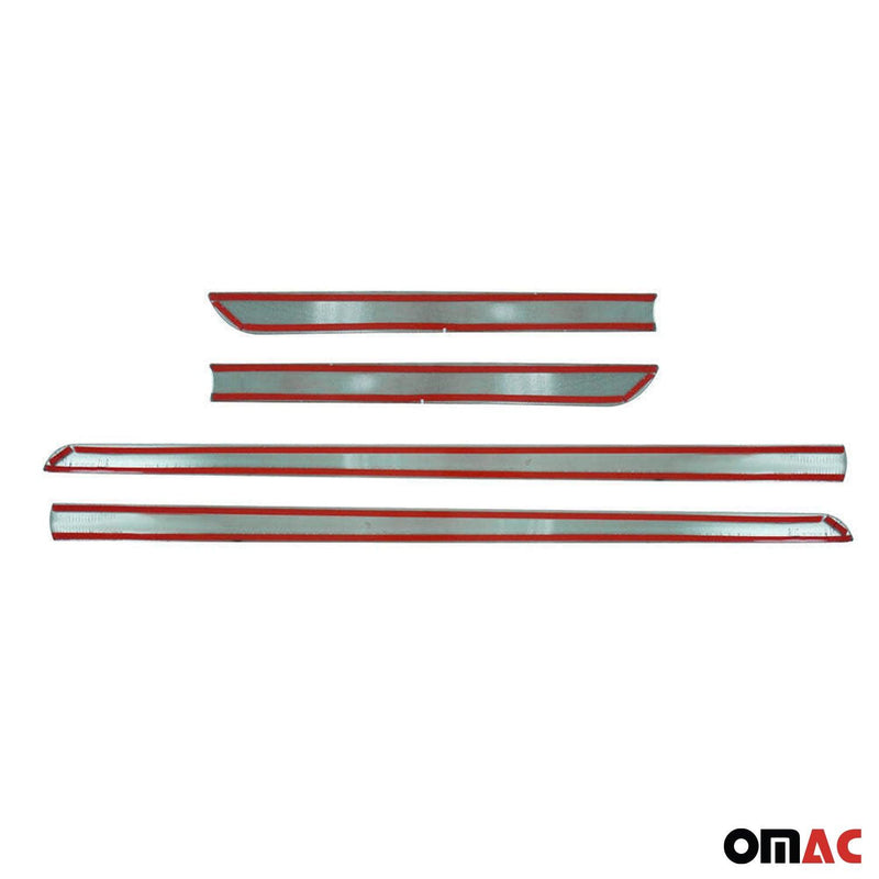 Nissan Side Door Molding Trim Skirt Garnish Stainless Steel Gloss 4Pcs