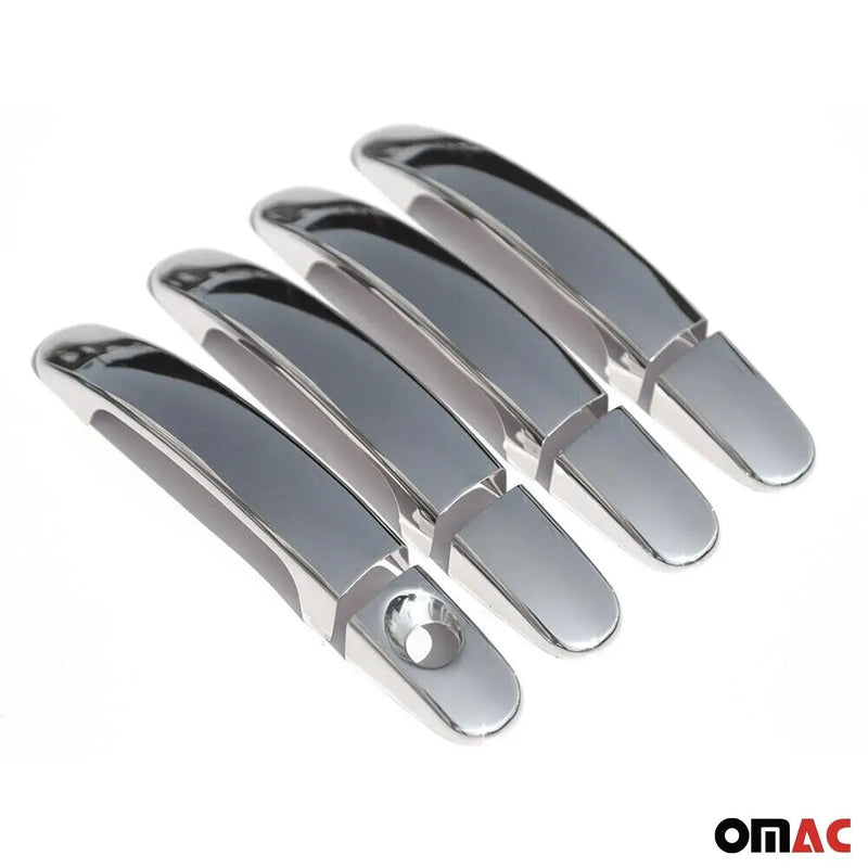 Car Door Handle Cover Protector for Ford Escape 2005-2023 Steel Chrome 8 Pcs - OMAC USA