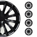 16" Wheel Covers Hubcaps for Toyota RAV4 Black Gloss - OMAC USA