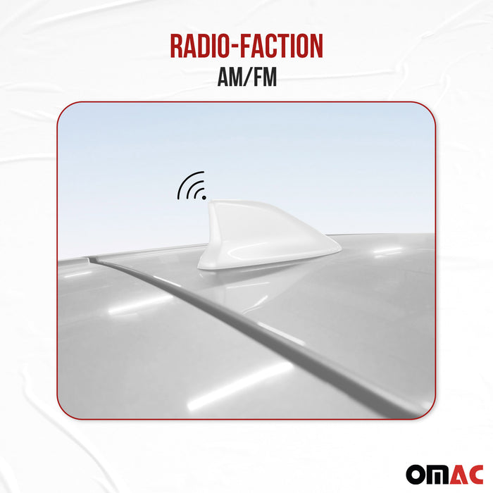 Car Shark Fin Antenna Roof Radio AM/FM Signal for Toyota White