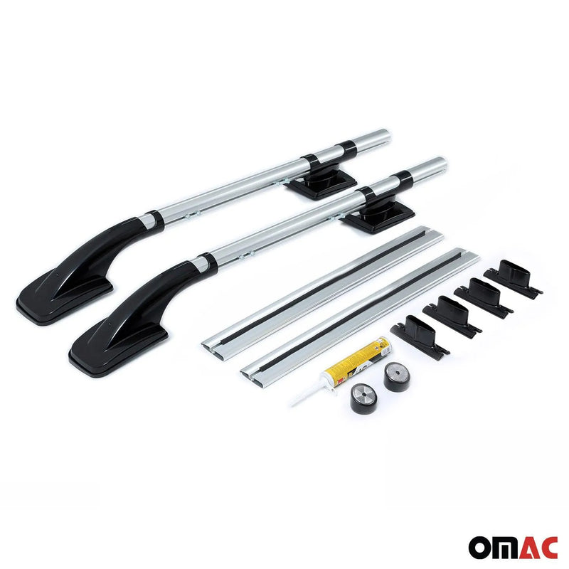 Top Roof Rack Side Rails for Ford Ranger Double Cab 2006-2012 Gray 4 Pcs - OMAC USA