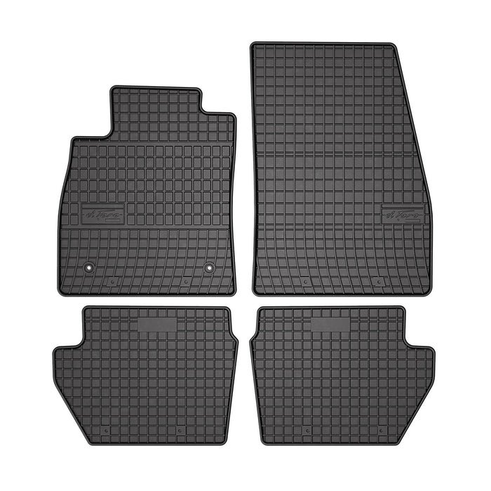 OMAC Floor Mats Liner for Ford Fiesta 2017-2019 Black Rubber All-Weather 4 Pcs