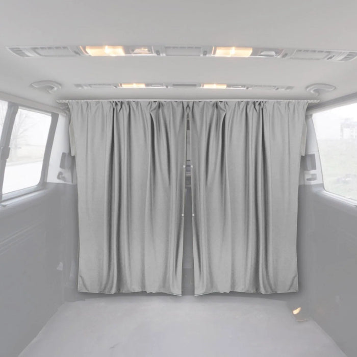 Cabin Divider Curtain Privacy Curtains fits Ford Transit Gray 2 Curtains