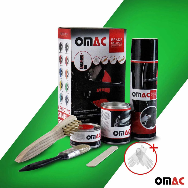 OMAC Brake Caliper Epoxy Based Car Paint Kit Washington Green Glossy High-Temp