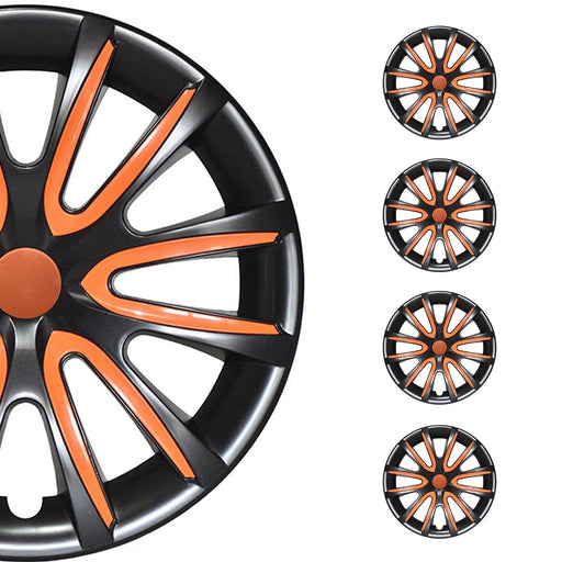 16" Wheel Covers Hubcaps for Lexus ES Black Orange Gloss - OMAC USA