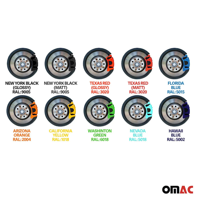 OMAC Brake Caliper Epoxy Based Car Paint Kit Florida Blue Glossy High-Temp