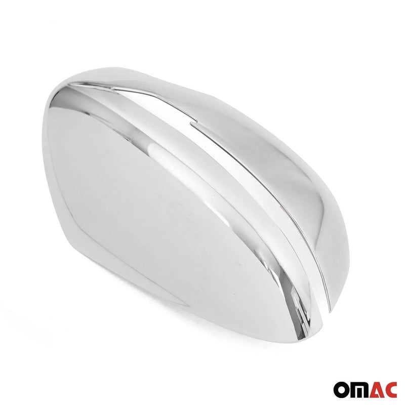 Side Mirror Cover Caps Fits Nissan Juke 2014-2023 Chrome Silver 2 Pcs - OMAC USA