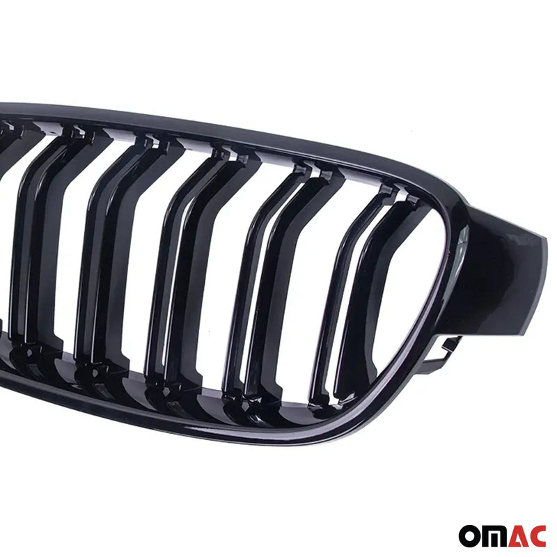 2012-2019 BMW 3 Series F30 F31 M-Tech Front Kidney Grille M-Tech Gloss Black Single Slat