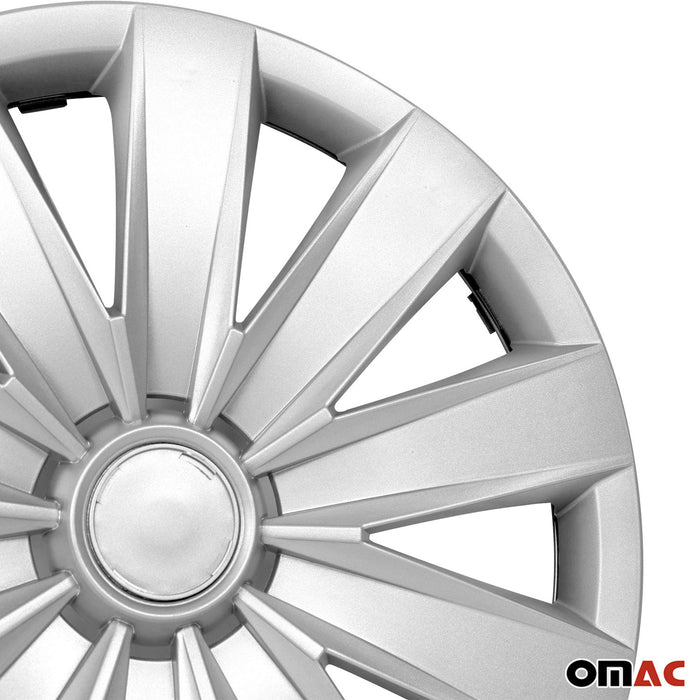 15" 4x Set Wheel Covers Hubcaps for Mazda Silver Gray