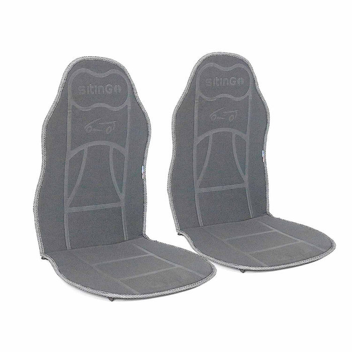 Car Seat Protector Cushion Cover Mat Pad Gray for Dodge Gray 2 Pcs