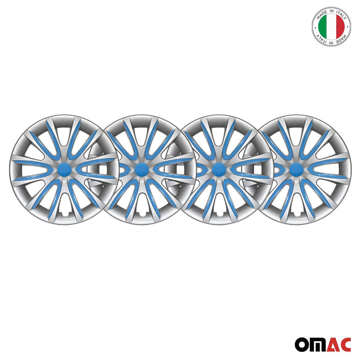 16" Wheel Covers Hubcaps for Chevrolet Malibu Grey Blue Gloss