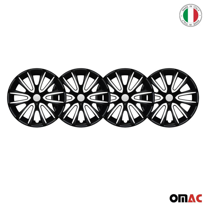 16" Wheel Covers Hubcaps for Dodge Grand Caravan Black Matt White Matte