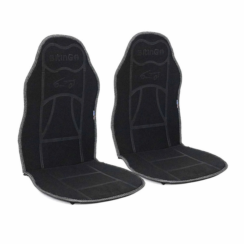 Pontiac Car Seat Protector Cushion Cover Mat Pad Black Black 2 Pcs