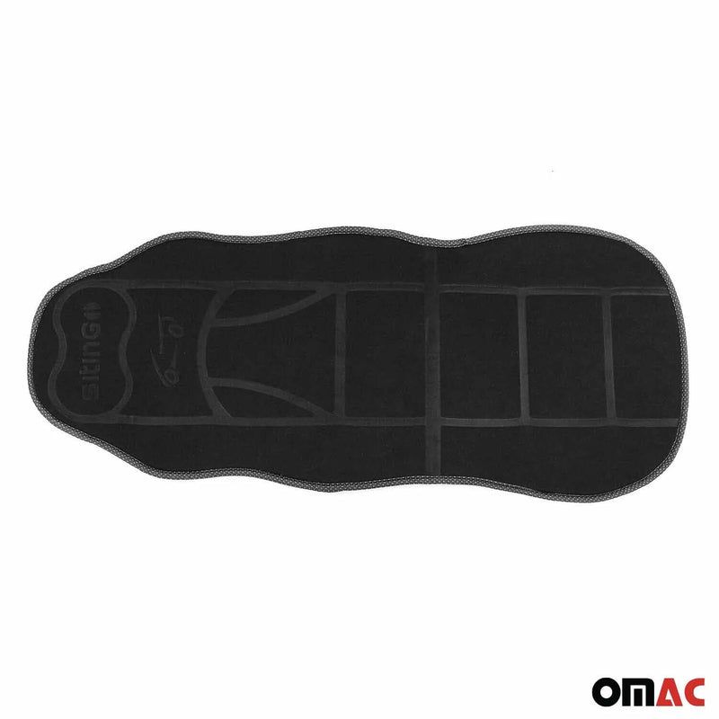 Mitsubishi Car Seat Protector Cushion Cover Mat Pad Black Black 2 Pcs