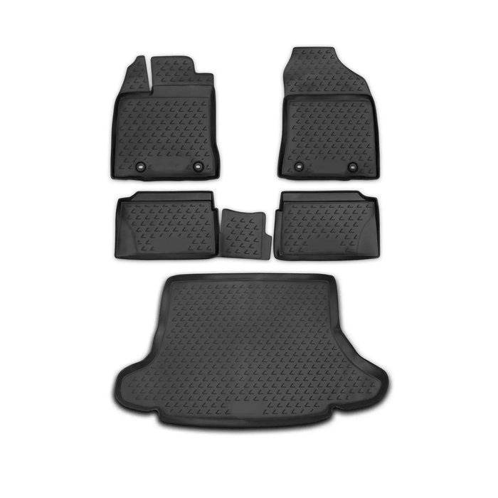 Custom Floor Mats & Cargo Liners for Lexus CT 200h 2011-2017 Black 5 Pcs