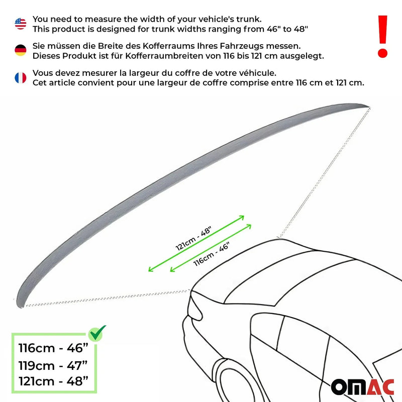 2003-2013 Toyota Corolla Rear Trunk Spoiler Wing White