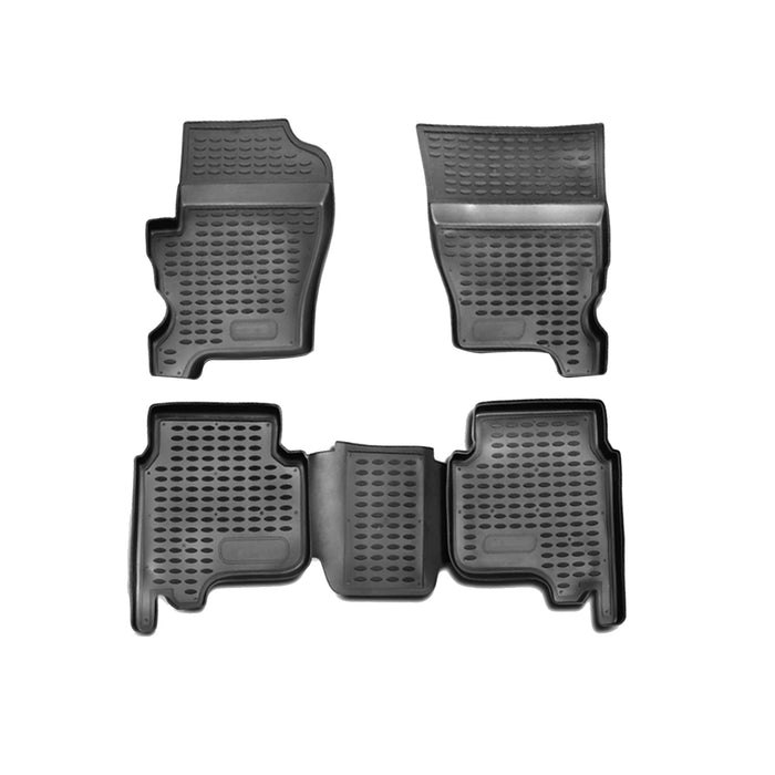 OMAC Floor Mats Liner for Land Rover LR3 2005-2009 Rubber TPE Black 4Pcs