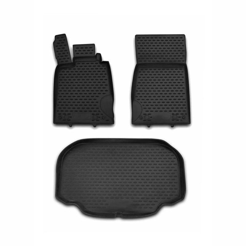 2008-2012 Mercedes SL Class R230 Floor Mats & Cargo Liner Full Set All Weather Black