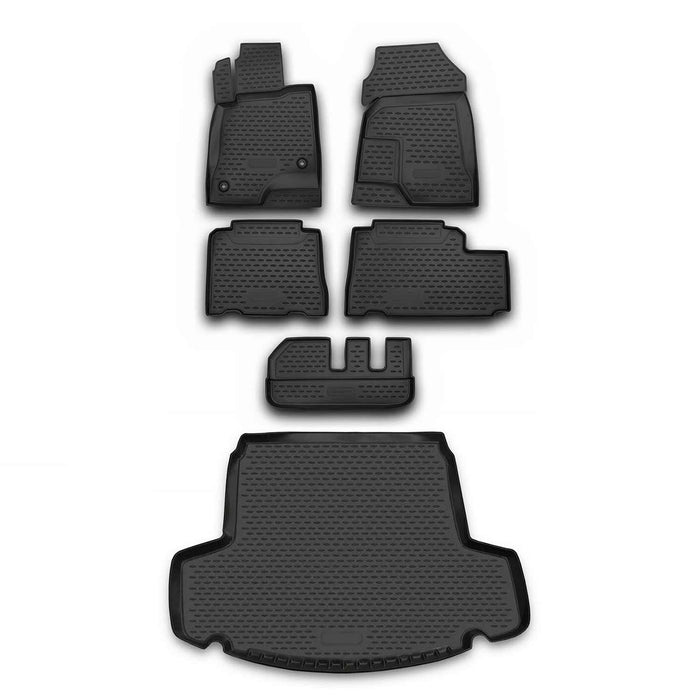 Custom Floor Mats & Cargo Liners for Chevrolet Captiva Sport 2012-2015 Black 6x