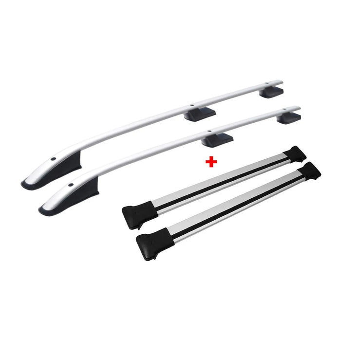 Roof Rack Cross Bars Roof Rack Rail Set for VW Amarok 2010-2020 Gray 4 Pcs