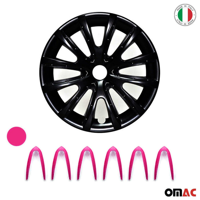 16" Wheel Covers Hubcaps for GMC Yukon Black Violet Gloss - OMAC USA
