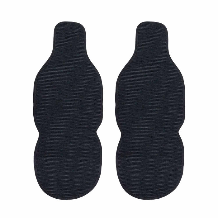 Antiperspirant Front Seat Cover Pads for Jeep Black Grey 2 Pcs