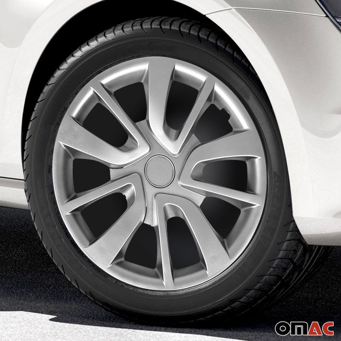 15 Inch Wheel Covers Hubcaps for Ford Silver Gray